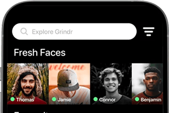 Grindr App Clone Development mockup