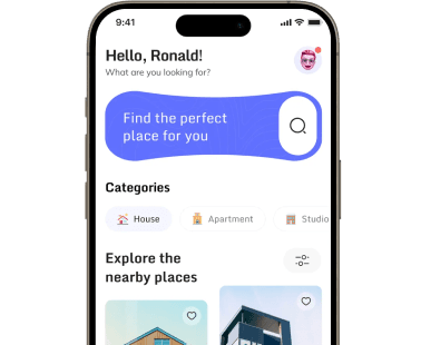 Home Rental Apps mockup