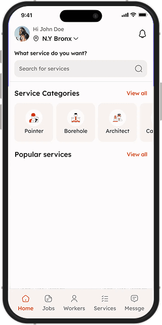 Ride Share App Illustration