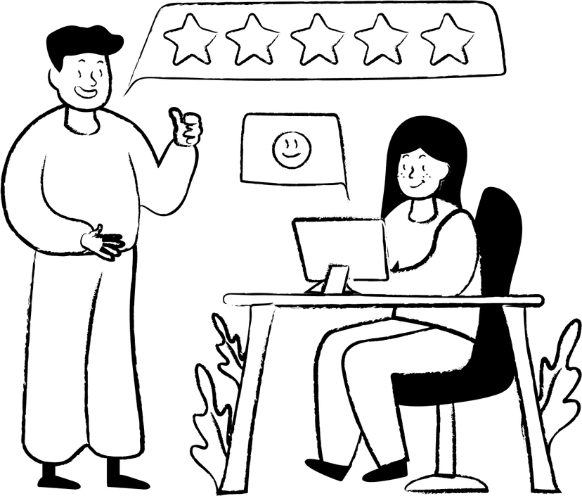 IT consultant illustration